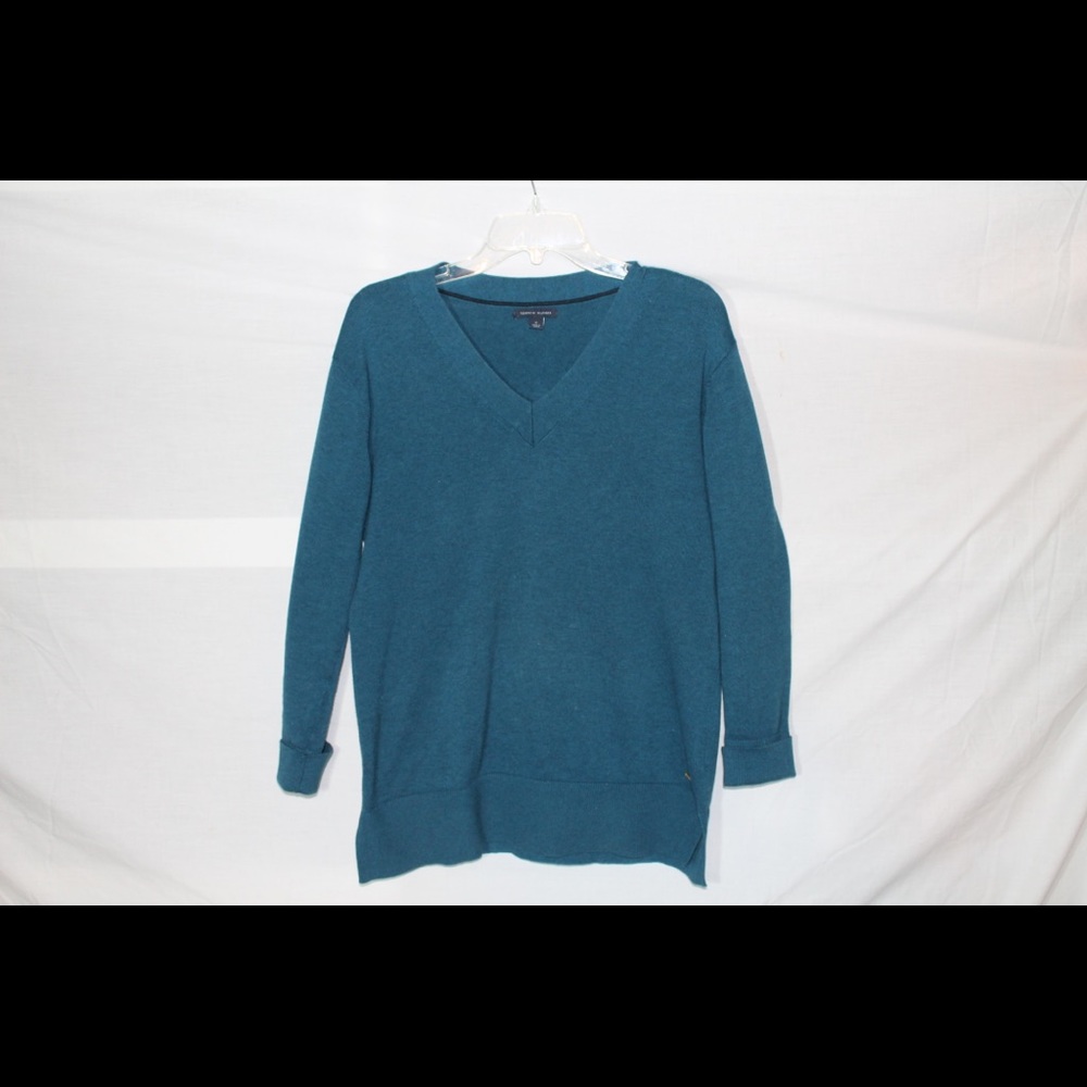 Blue Tommy Hilfiger Sweater V-Neck Women
